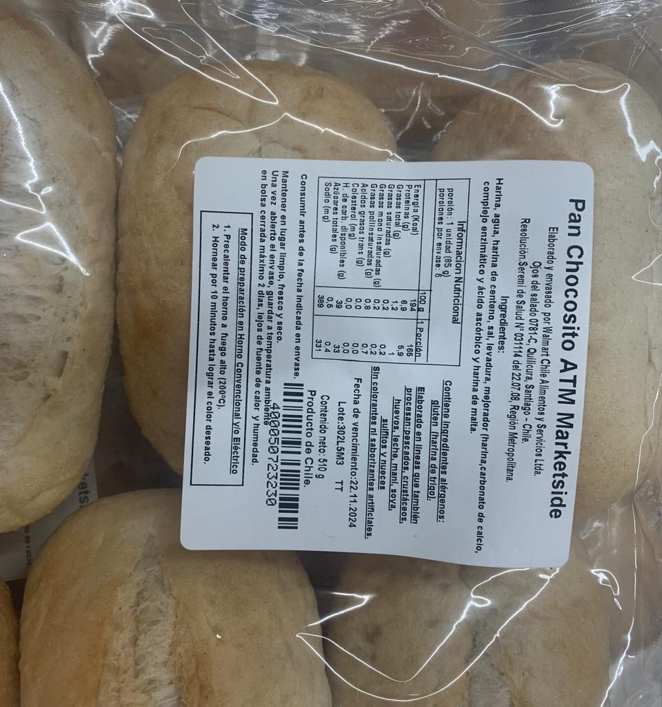 Pan Chocosito ATM Precocido